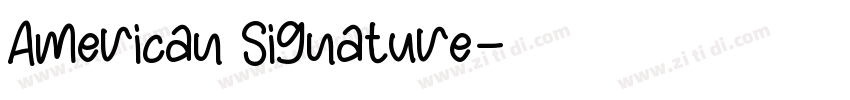 American Signature字体转换